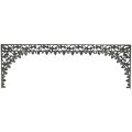 Ornamental fence gate wrought iron